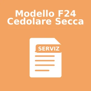 Modello F24 Cedolare Secca